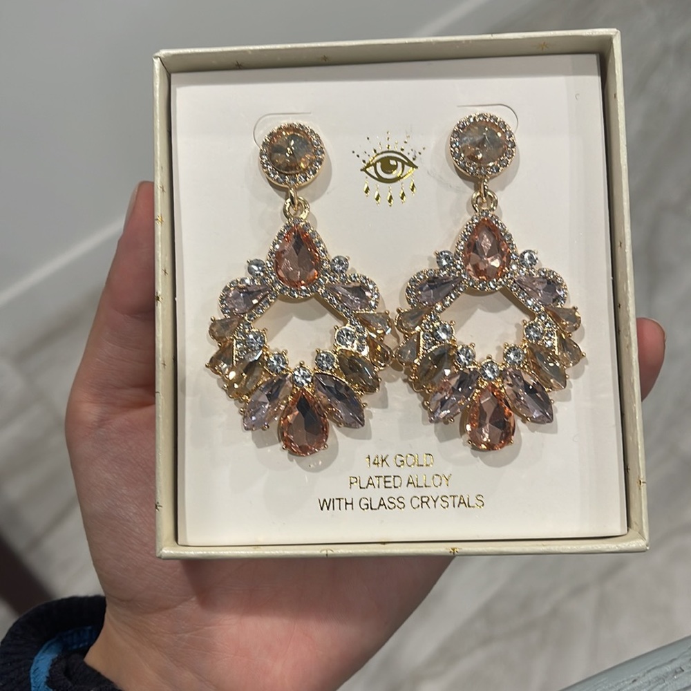 Eye Candy LA
Glass Crystal Hazel Statement Earrings New - Picture 2 of 3